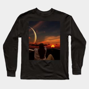 Moonset Long Sleeve T-Shirt